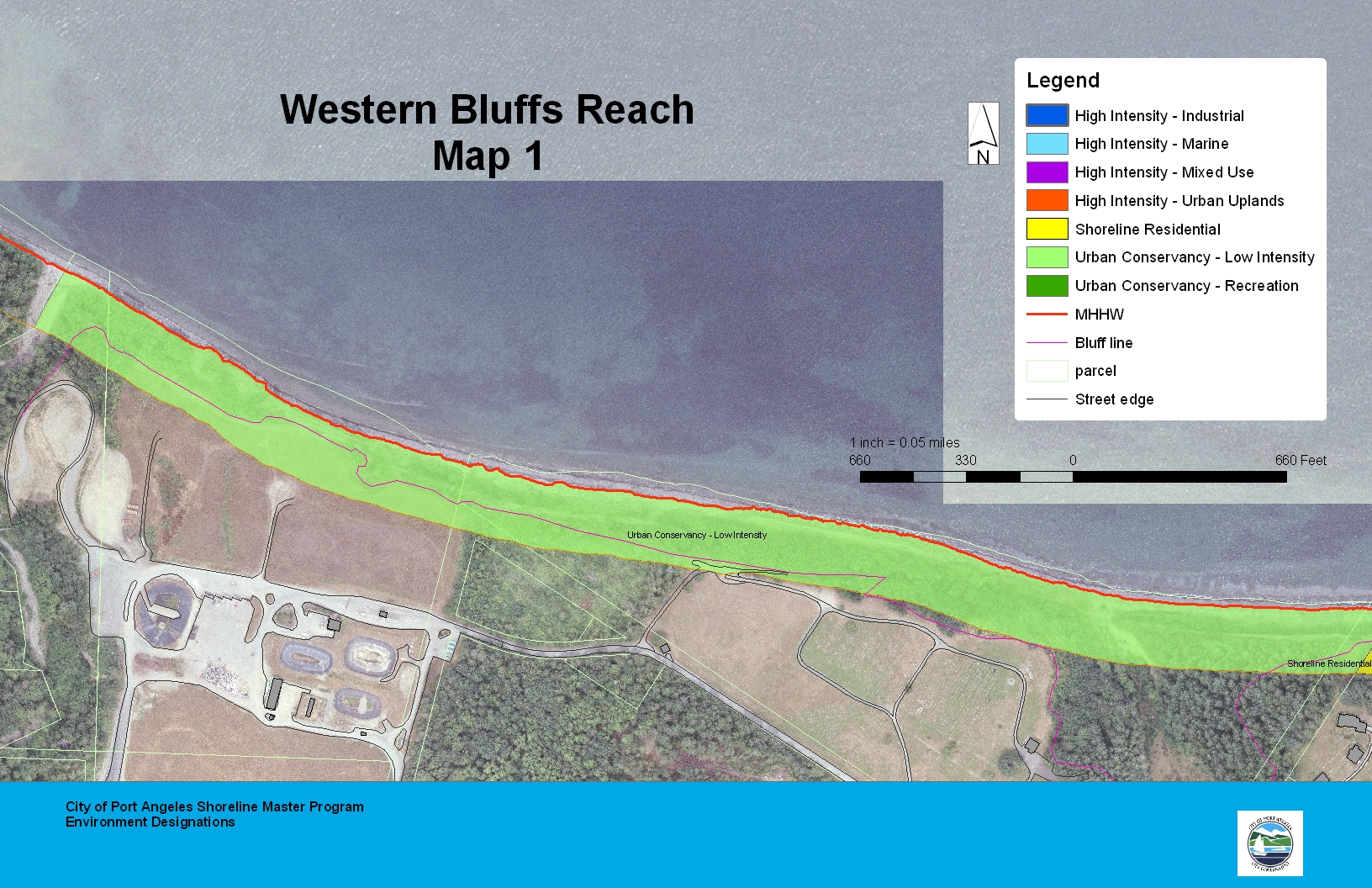 Western Bluffs Reach Map